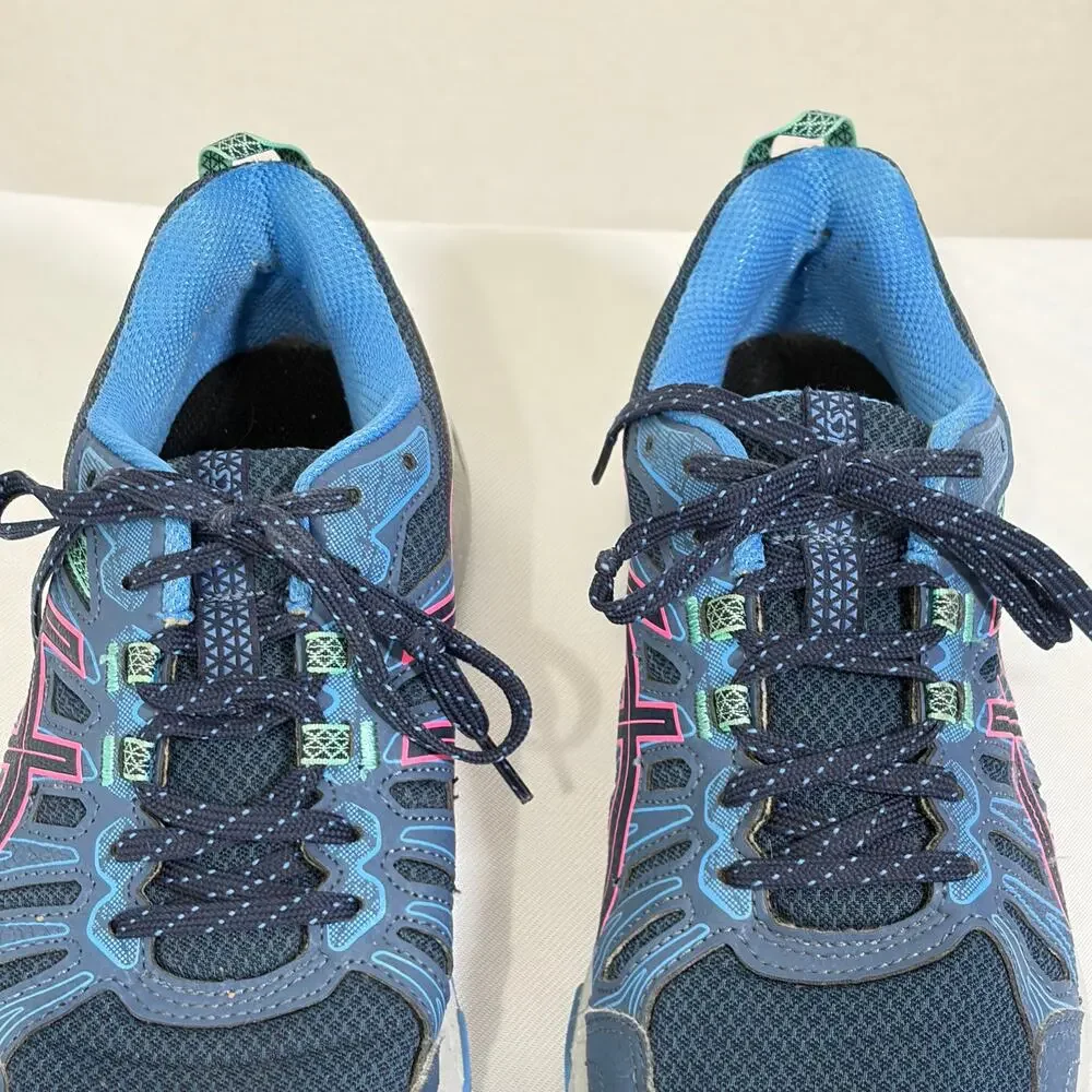 Asics Running Shoes Womens 8 GEL-VENTURE 7 Blue Comfort Low Top Trainer Sneakers